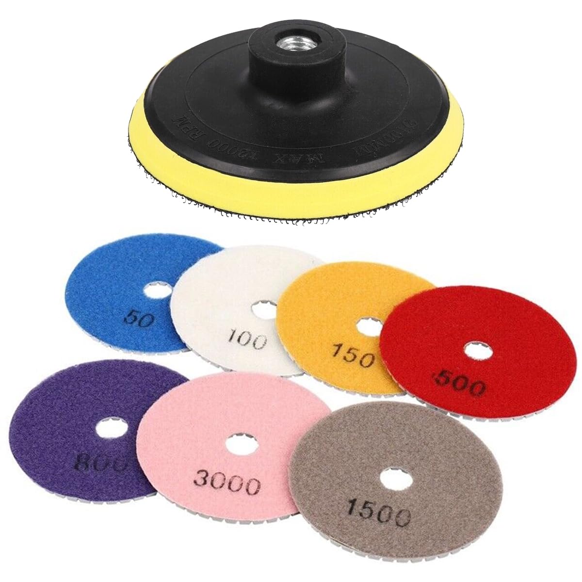 Kit Lixa Diamantada 7 Peças (#50 a #3000)