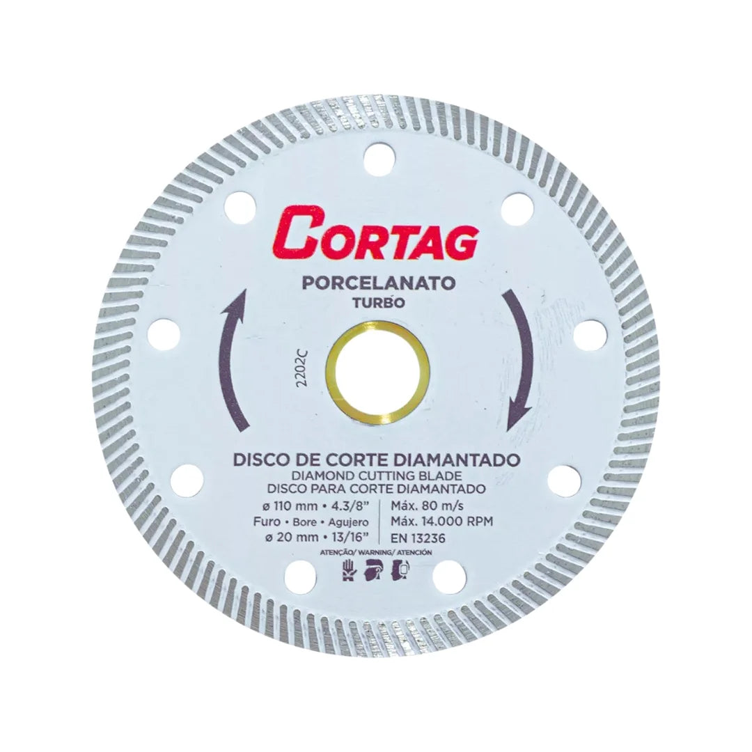 Disco Diamantado Contínuo 110mm – Acabamento Fino