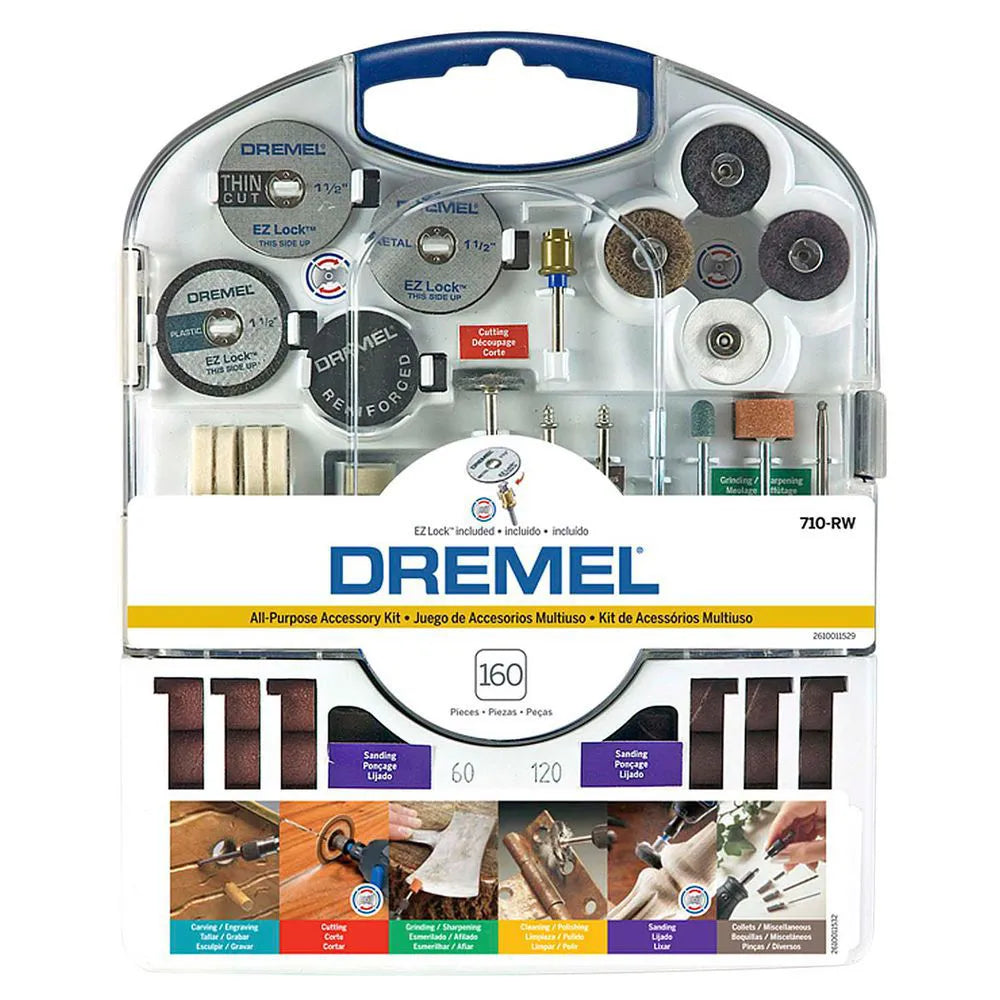 DREMEL KIT PARA USO GERAL (REF 710RW) C/ 160 ACESS