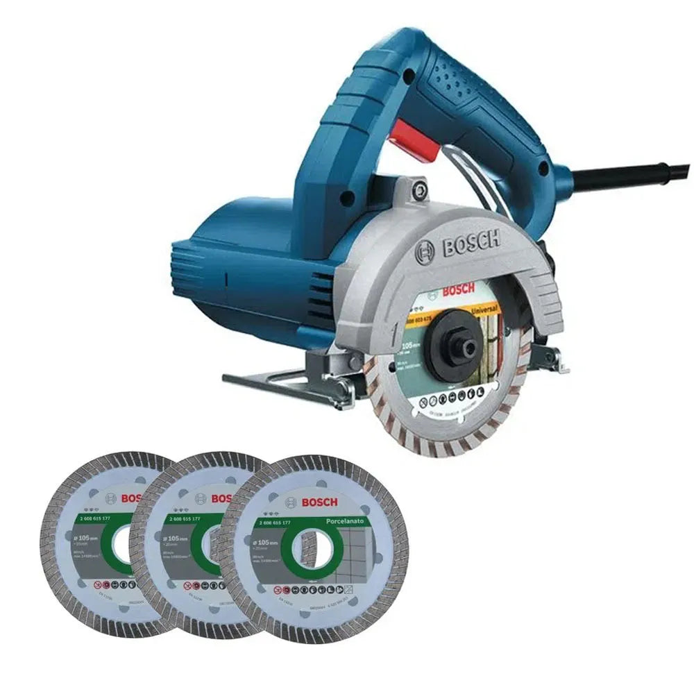 Kit Serra Mármore Titan GDC150 110V + 3 Discos 105mm Bosch